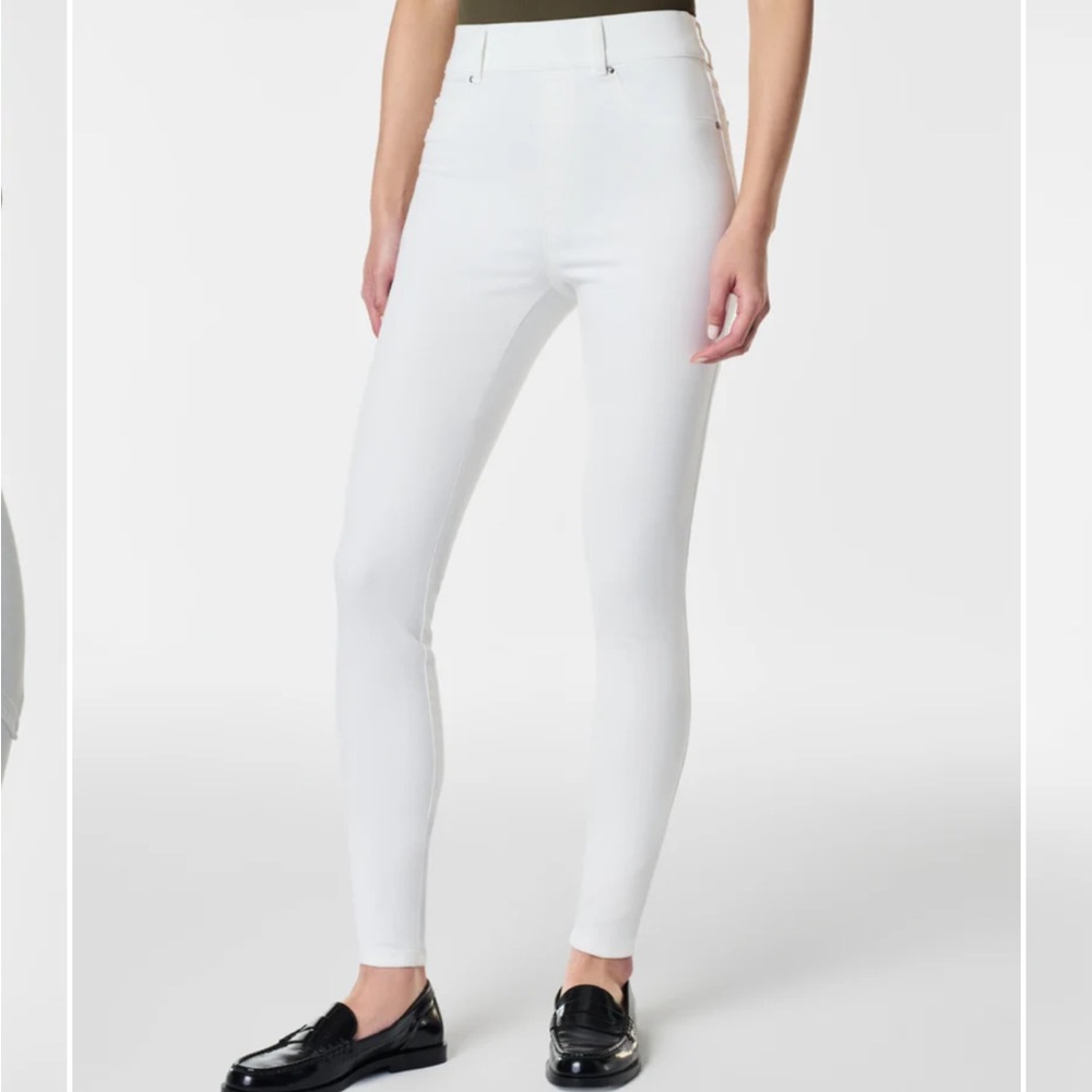 Spanx Women's White Ankle Skinny Jeans
